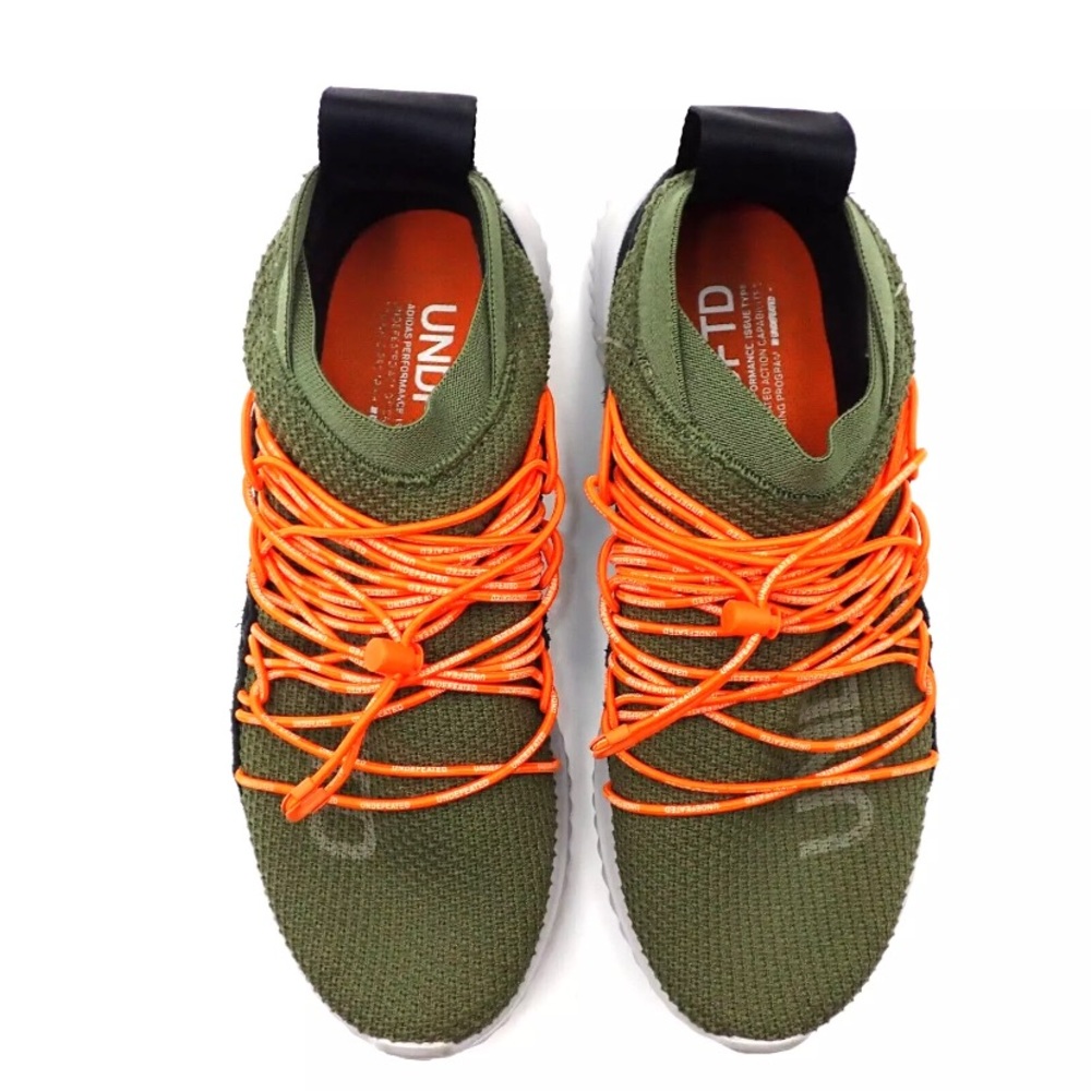 Adidas X Shoes Undefeated Climacool Mens Size 8 Olive Green Gray Orange G26649
